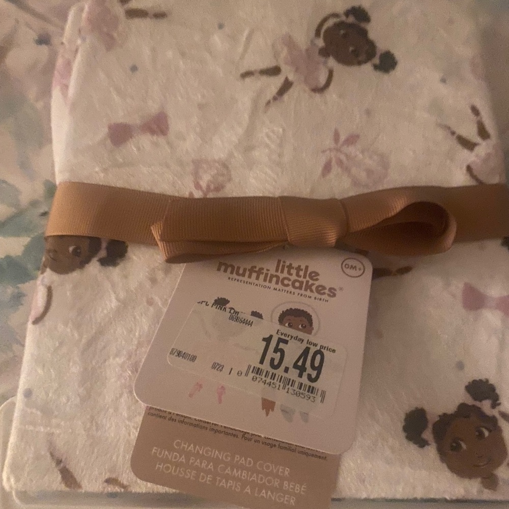 Changing pads cover for baby girl
